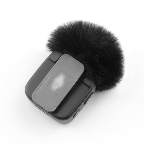 LEFXMOPHY Windscreen for DJI MIC MINI Wireless Microphone 2024 Latest Version Furry Wind Muff Deadcat Cover, 2-Pack Black - color: 2pc Black, size: 2-pack