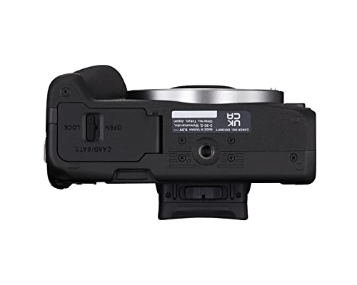 Canon EOS R50 Mirrorless Vlogging Camera (Body Only/Black), RF Mount, 24.2 MP, 4K Video, DIGIC X Image Processor, Subject Detection & Tracking, Compact, Smartphone Connection, Content Creator | 24.2MP Aps-C, Digic X, Dual Pixel Af Ii, 4k30p, Up to 15 Fps,