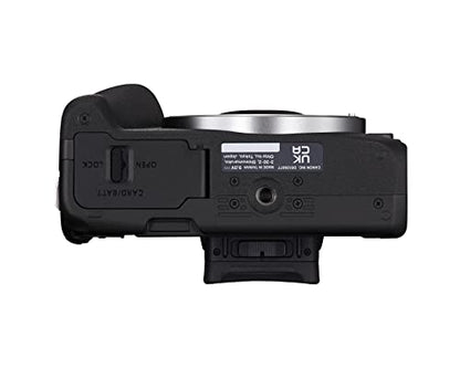 Canon EOS R50 Mirrorless Vlogging Camera (Body Only/Black), RF Mount, 24.2 MP, 4K Video, DIGIC X Image Processor, Subject Detection & Tracking, Compact, Smartphone Connection, Content Creator | 24.2MP Aps-C, Digic X, Dual Pixel Af Ii, 4k30p, Up to 15 Fps,