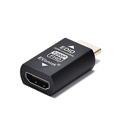 EVanlak Hdmi Edid Emulator Passthrough Dongle Eliminated Emulator Adapter 3rd Generrtion Work with Mac Thunderbolt to HDMI Switches/Extender/AV Receiver/Video Splitters -1920x1200@59hz-3pack - color: HDMI EDID 1200-3P
