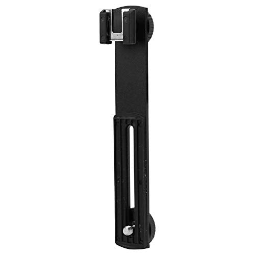 Tripod Accessories, Aluminum Alloy Rotating Camera Mount Offset Mount with Hot Shoe for Photography