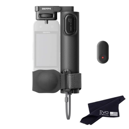 Insta360 Foldable 2-in-1 Selfie Stick Remote Kit (1/4" Mount) for insta360 X5/X4 Air/X4/X3, Invisible Pole and Built-in Tripod, Mini Remote for Remote Camera Control, 1/4" Mount - style: with mini remote