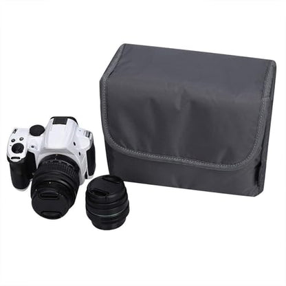 S-ZONE Waterproof Shockproof Foldable Camera Insert Bag Lens Cases Canon Nikon | Raindrop Proof, Fits in a Backpack, Suitable for DSLR/SLR Camera - color: Grey, size: Medium