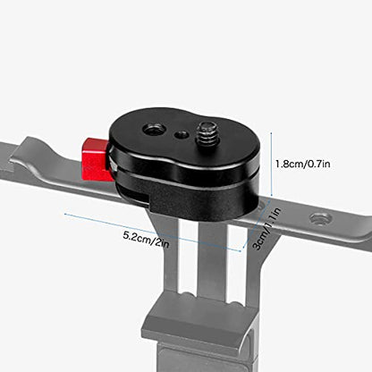 Koolehaoda Mini Quick Release Plate System with 1/4" Screw, Universal | For Camera Tripod, Gimbal, Monopod, Video Monitor, Magic Arm, Flash Bracket, Stabilizer, Compact Lightweight Design - color: Mini Quick Release System