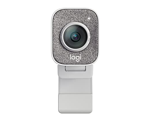 Logitech StreamCam - Webcam for Live Streaming on YouTube and Twitch, Full HD 1080p at 60fps, USB-C Connection, Facial Tracking, Autofocus, Vertical Videos, Light Grey