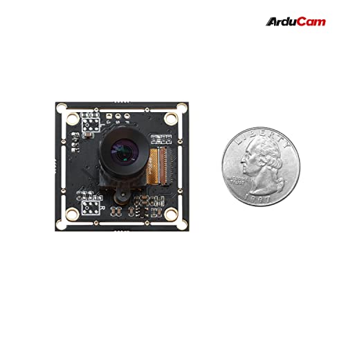 Arducam 2MP Global Shutter USB Camera, 50fps OV2311 Monochrome UVC Webcam Module with Low Distortion M12 Lens Without Microphones, Compatible with Windows, Linux, Android and Mac OS - size: 50fps