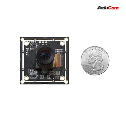 Arducam 2MP Global Shutter USB Camera, 50fps OV2311 Monochrome UVC Webcam Module with Low Distortion M12 Lens Without Microphones, Compatible with Windows, Linux, Android and Mac OS - size: 50fps