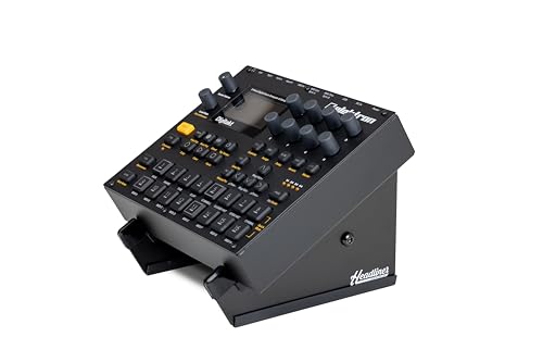 Headliner Adjustable Steel Desktop Production Stand (Small); Fits Small Synths, Samplers, Effects Modules, Drum Machines and more Music Production Gear for your Studio - size: Single-Tier Small Desktop Production Stand