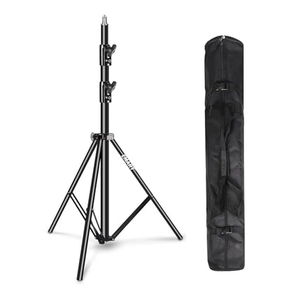 EMART Heavy Duty Light Stand 8.5ft, Spring Cushioned, Aluminum Alloy Construction, Photo Video Studio Tripod with Carrying Bag for Photography Lighting, Parabolic Softbox, Flash (1 Pack) - size: 1 Pack