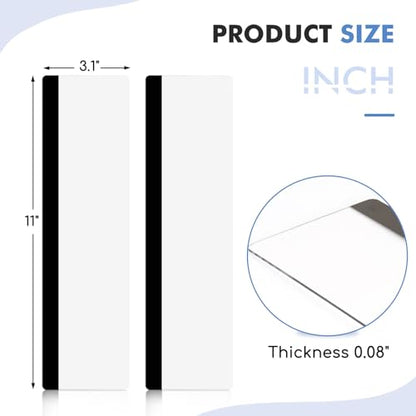 DOLLAR BOSS 2 Pcs 11" x 3.1" Transparent Acrylic Monitor Memo Board | Monitor Side Panel, Computer Screen Note Holder, Office Desk Accessories, Message Board for Sticky Notes, Fits PC & Laptop - size: 11''x3.1''-2pcs
