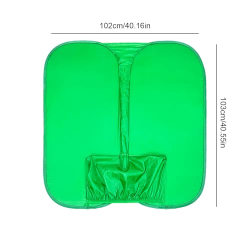 Portable Backdrop Shield – Foldable Chair Screen, Double Sided Background, Wrinkless Resistant Fabric with Secure Fastening Feature | Perfect Video Streaming Calls Home Office Production Use