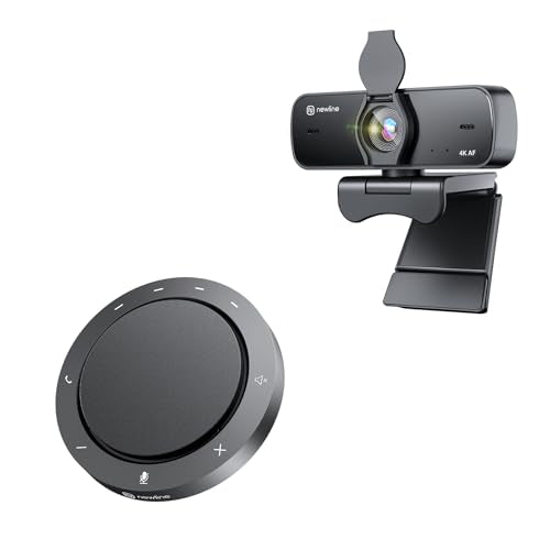 Conference Speaker and Microphone & 4K Webcam for PC