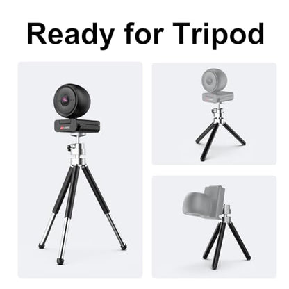JOYUSING Flip600R 4K Webcam for PC - Ultra 4K HD Webcam with Tripod, PDAF Autofocus, Noise-Cancelling Mics, 79° FOV, Auto Light Correction, Privacy Cover, Streaming Camera for Gaming/Beauty
