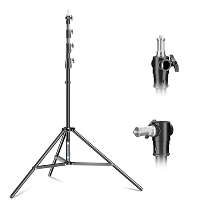 Godox 380F Heavy Duty Light Stand 150in/12.6' Tripod Stand Adjustable 110cm-380cm Spring Cushioned Photography Light Stand with 1/4” to 3/8” Screw Adapter for Strobe,LED Video Light,Monolight, Softbox - size: 150in