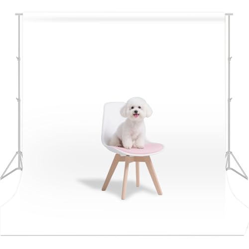 White Photo Backdrop for Photoshoot, White Background for Portrait, Product Photography Fashion Shoot Festival Celebrations 6x9FT - color: White, size: 6X9 FT