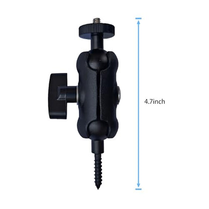 Adjustable Trail Camera Tree Mount: Game Camera Outdoor Mounting Bracket Holder with Double 360° Swivel Tilt Ball Joints, 2 Packs - size: 2