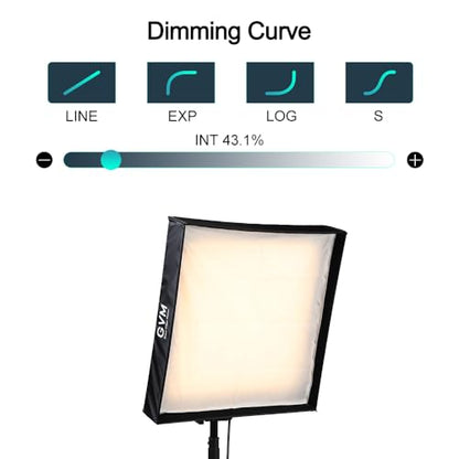 GVM 200W Flexible Led Panel Light Mat with Bluetooth Control, RGB Video Light with Softbox, 2000K-10000K Foldable Photography Light, 16 Kinds Lighting Scene, 1400pcs Led Beads, 23.62 * 23.62 inch - size: B200C