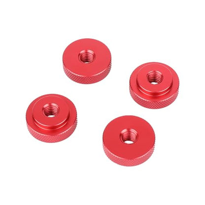 CAMVATE 5/16"-18 Female Thumb Wheel Lock Nut Adapter(4 Pieces,Red)-24008 - color: Red