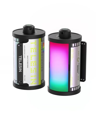 TELESIN Magnetic RGB Video Light | Cold Shoe Mount for DSLR Camera Light Photography Attachment | CRI 95 & with Soft Diffuser | Portable RGB LED Camera Light | Vlogging, Streaming, Content Creator - color: RGB