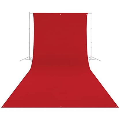 Westcott Wrinkle-Resistant 9' x 20' (2.75 x 6.1m) Backdrop for Photoshoots, Group Portraits, & Photo Booths - Portable and Travel Friendly (Scarlet Red) - color: Scarlet Red