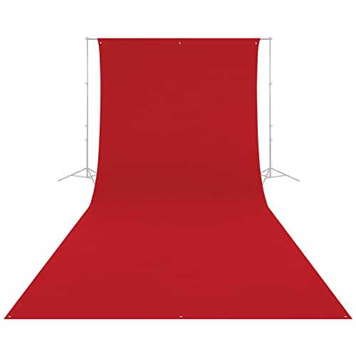 Westcott Wrinkle-Resistant 9' x 20' (2.75 x 6.1m) Backdrop for Photoshoots, Group Portraits, & Photo Booths - Portable and Travel Friendly (Scarlet Red) - color: Scarlet Red