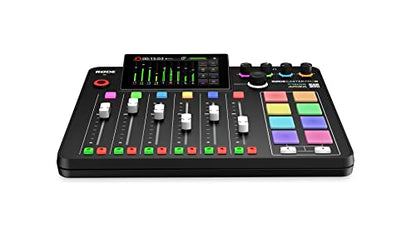 RØDE RØDECaster Pro II All-in-One Production Solution for Podcasting, Streaming, Music Production and Content Creation,Black | Integrated Studio for Podcasting and Streaming, 4 Neutrik Combo Inputs, Revolution Preamps, Aphex Processing, Dual USB-C - color