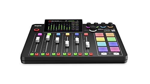 RØDE RØDECaster Pro II All-in-One Production Solution for Podcasting, Streaming, Music Production and Content Creation,Black | Integrated Studio for Podcasting and Streaming, 4 Neutrik Combo Inputs, Revolution Preamps, Aphex Processing, Dual USB-C - color