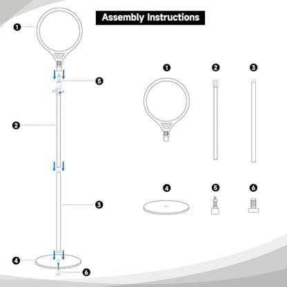 Ring Light with Stand, 14" Professional LED Camera Lighting for Video Recording, Adjustable Height Content Creator Essentials Kit, Selfie Ring Light for TikTok YouTube