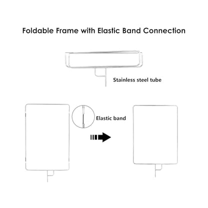 Photography Light Reflector Flag Kit, 24x30 inches/60x75cm, 4-in-1 Gold/Silver/Black/White Diffuser and Translucent Diffuser, Foldable Stainless Steel Frame