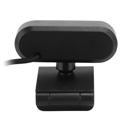 1080P HD USB Webcam Clear Picture Swingable Camera for Video Call, Compatible with WindowsMac for Online Teaching (Black)