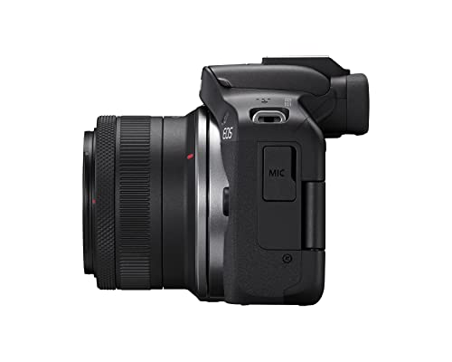 Canon EOS R50 Mirrorless Camera RF-S18-45mm F4.5-6.3 is STM Lens Kit, 24.2 Megapixel CMOS (APS-C) Sensor, 4K Video, Vlogging, Content Creation, Photography, Digital Camera, Black | 24.2MP Aps-C CMOS, Digic X, Dual Pixel CMOS Af Ii, 6K-Oversampled 4k30p, R