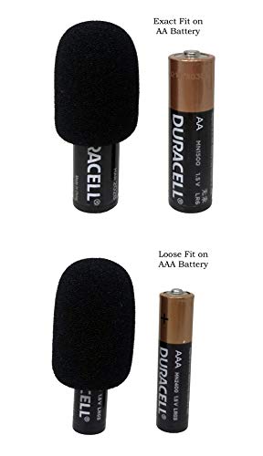 Tetra-Teknica XFFZ5P-BLK Lapel & Headset Microphone Windscreen, Color Black, 5-Pack