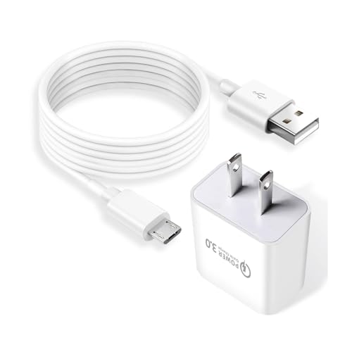 9.8FT Micro USB Charging Cable Arlo 9V Power Adapter for Arlo Pro2, Pro, Q/Go, Essential Spotlight XL, Spotlight Indoor Cam, Wyze Cam Pan v3 v2, Yi Home Blink Camera Charger Cord Replacement - size: 9.8 Feet, style: 1 Pack