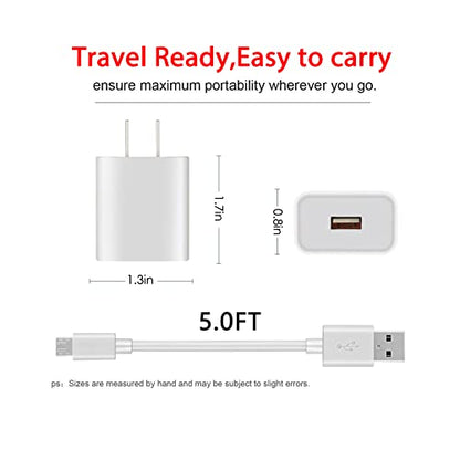 Love your yy 5Ft Charging Power Cable Cord for Arlo Pro/Pro2, Arlo Q,Arlo GO Indoor Camera, Wyze Cam Pan v3 v2,Netvue,Blink,Cloud,Yi Home Camera,Oculus go,Kasa Cam Wall Charger Adapter Replacement - size: 5 Feet, style: 1-Pack