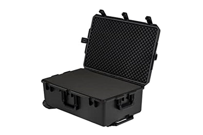 MEIJIA Premium Waterproof Rolling Hard Camera Case,Hard Protective Case with customizable fit foam and wheels,Full Protection with Light&Convenient Design,Elegant Black (31.3"X20.3"X12.25") - size: 31.3"X20.3"X12.25"