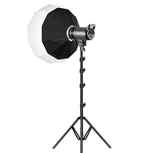 Bi-Color LED Video Light, GVM 100W Photography Lighting with Bowens Mount, APP Control System, Lantern Softbox Video Lighting Kit for YouTube Outdoor Studio, Dimmable 3200K-5600K, CRI 97+ - size: 100W