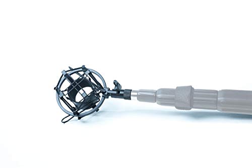 Universal Shock Mount for Shotgun Microphones fits 5/8 and 3/8 Inch Boom Poles
