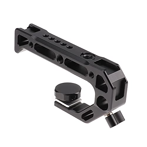 Hersmay R5 R6 Cage with Top Handle,Aluminium Alloy Camera Cage for Canon EOS R5 R6 Mirrorless Cameras, Vlogging Video Shooting Filmmaking Rig Stabilizer with 1/4" Mounting and 3/8" Arri Locating Hole - size: für Canon EOS R5 R6