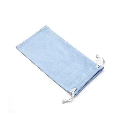 6pcs Eyeglasses Sunglasses Microfiber Pouch Bag, Cell Phone Storage Pouch 7.1" x 3.5" - color: Blue