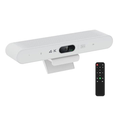 TOALLIN 4K All-in-One Conference Webcam with Mic and Speaker, AI Auto-Framing & Speaker-Tracking, USB Video Bar, Video Conference Camera for Online Meetings, Video Calls