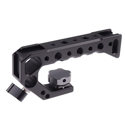 Hersmay For Canon M5 M50 II Cage with Top Handle, Camera Cage for Canon EOS M50 Mark II/ M50 /M5 Camera,Vlogging Video Shooting Filmmaking Rig Stabilizer with 1/4" Mounting and 3/8" Arri Locating Hole - size: For Canon M50II/M50/M5