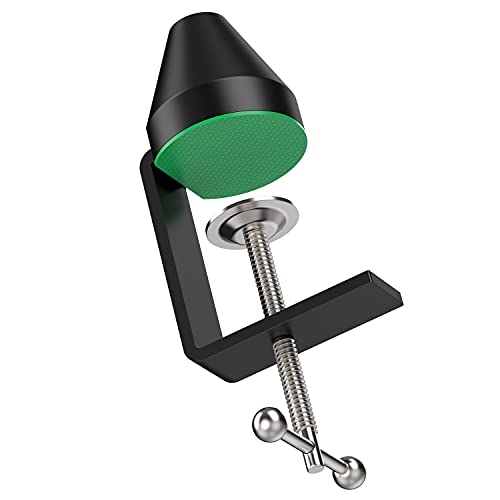 YOUSHARES Table Mount Clamp for Mic - Boom Arm Clamp for Microphone Arm Stand with Adjustable Screw, the Maximum Gap is 6cm/2.36 inch - color: Green