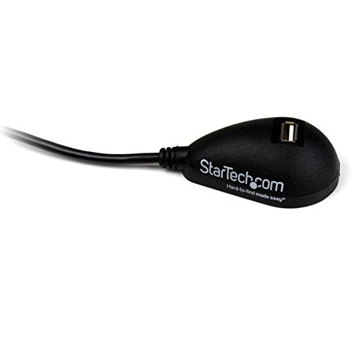 StarTech 5ft USB 2.0 Extension Cable, USB-A M/F (USBEXTAA5DSK) - color: Black, size: 5 feet (1-Pack), style: USB 2.0