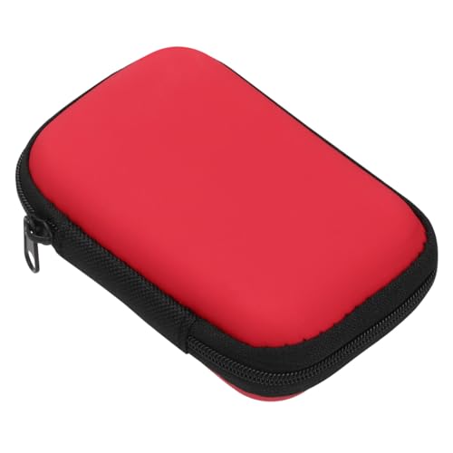Lurrose Travel Digital Carrying Pouch Small Portable Storage Bag for Data Cable Charger Usb Cord Organizer with Shockproof Water Resistant Zipper Case 4.72X3.34X1.57In