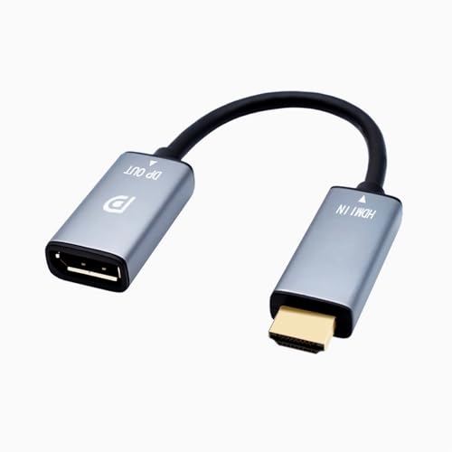 HDMI to DisplayPort Adapter 4K@60Hz High Speed HDMI Male to DP Female Converter Cable Compatible for PC Graphics Card Laptop Mini NS PS5/4 Xbox One/360