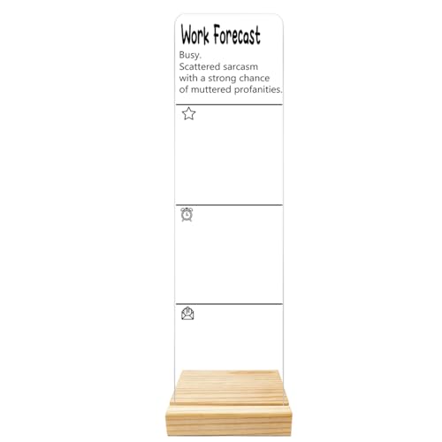 Monitor Memo Board Computer Monitor Memo Board Sarcasm Decor Acrylic for Computer Monitors with Removable Design Office Desk Accessories 12.6X 3.15 x 0.2 inches - style: Work