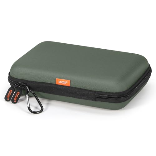 Large Classic Army-Green Case - Hard Shell Electronic Organizer Travel Carrying Case - Shockproof Electronic Accessories Storage Pouch Bag for Game Drive, Hard Disk, Power Bank, Charger - color: Greenish Gray