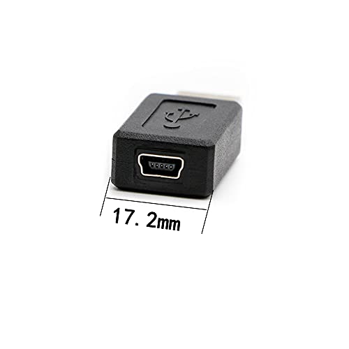 3 Pack USB 2.0 A Male to USB B Mini 5 Pin Female Adapter Converter