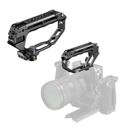 SmallRig D-Style NATO Rail Top Handle with Quick Release Clamp, Cold-Resistant Silicone Grip, 1/4"-20 & 3/8"-16 Mounting Holes for Camera, Monitor, Microphone, Versatile Handheld Rig Handle-5661