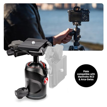 Manfrotto Befree Advanced Twist Camera Tripod Kit, Travel Tripod Kit with Fluid Head and Twist Closure, Portable and Compact, Carbon Camera Tripod for DSLR, Reflex, Mirrorless, Camera Accessories - style: Twist Lock - Carbon Black